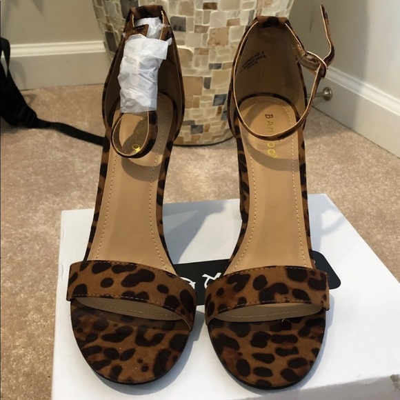 Cheetah Block Heels - Picture 1 of 6